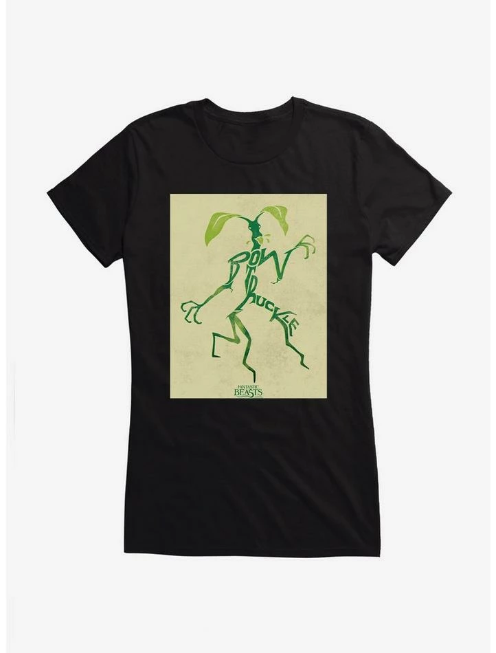 Best Pirce โ๏ธ Fantastic Beasts Bowtruckle Outline ๐ง Girls T-Shirt ๐