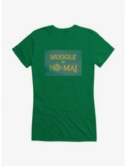 Discount 🎉 Fantastic Beasts Muggle = No-Maj 👧 Girls T-Shirt 🛒
