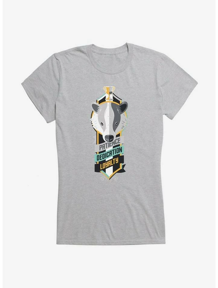 New ๐ฏ Harry Potter Hufflepuff Sigil ๐ง Girls T-Shirt โค๏ธ - Image 4