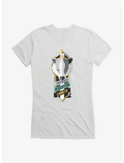 New 💯 Harry Potter Hufflepuff Sigil 👧 Girls T-Shirt ❤️