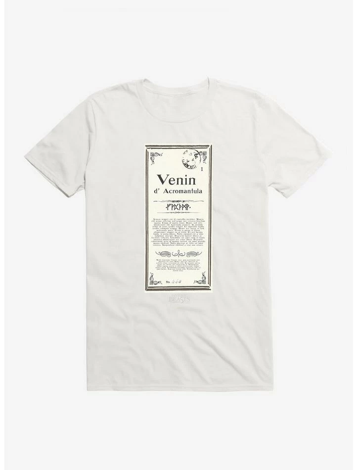 Deals 🥰 Fantastic Beasts Venin d' Acromantula Script T-Shirt 👍 - Image 6