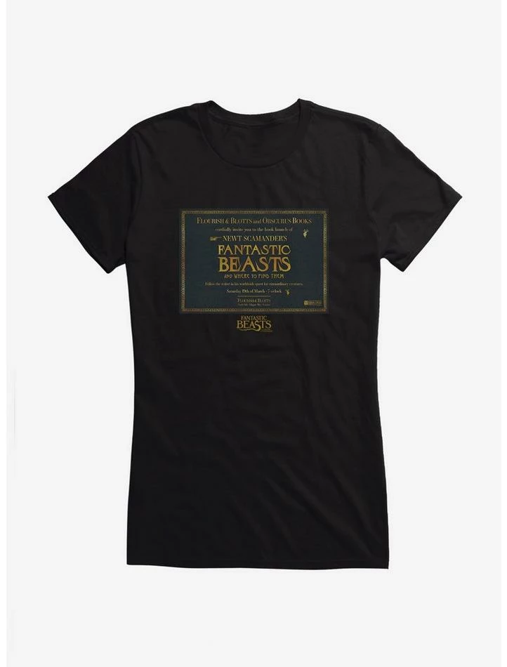 Wholesale ๐ฅฐ Fantastic Beasts Flourish & Blotts And Obscurus Books ๐ง Girls T-Shirt ๐ - Image 2