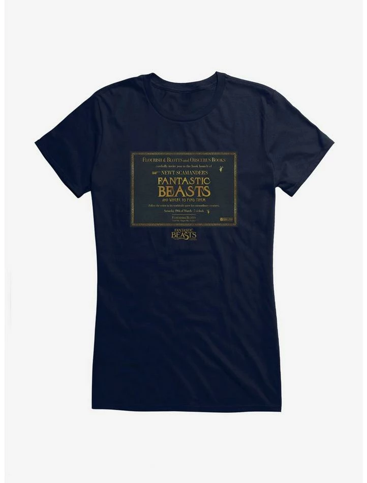Wholesale ๐ฅฐ Fantastic Beasts Flourish & Blotts And Obscurus Books ๐ง Girls T-Shirt ๐