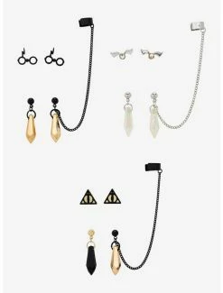 Coupon 👍 Harry Potter Mismatch Cuff Earring Set 🔔