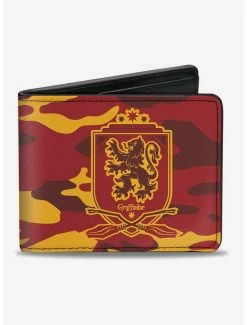 Promo โญ Harry Potter Gryffindor Crest Camo Bifold Wallet ๐งจ