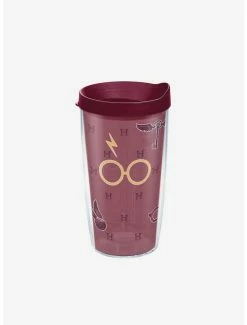 Brand new ⭐ Harry Potter Maroon and Gold Glasses 24oz Classic Tumbler With Lid 😉