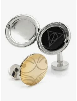 Best reviews of ✔️ Harry Potter Golden Snitch Hidden Deathly Hallows Locket Cufflinks 🥰