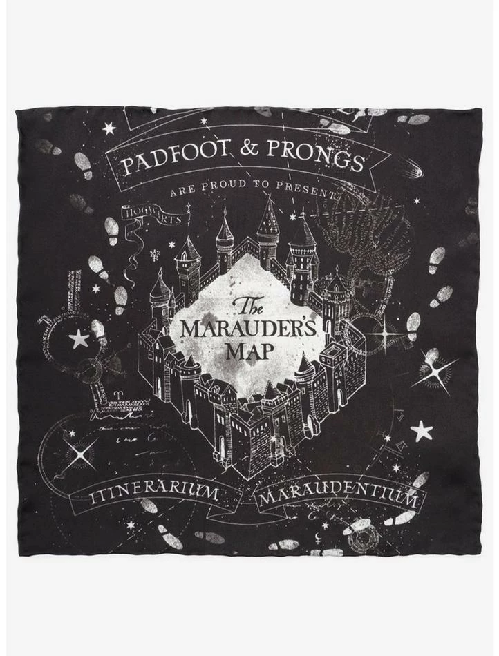 Outlet ๐ฅ Harry Potter Marauder's Map Pocket Square โ