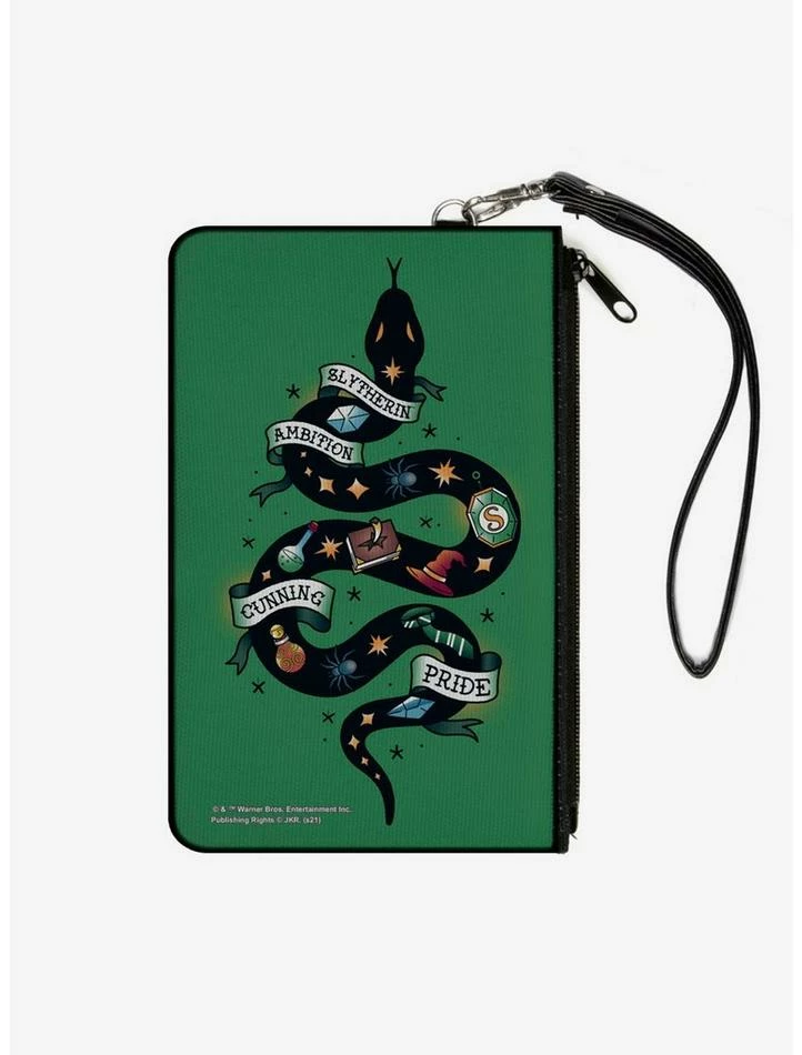 Budget ๐ Harry Potter Slytherin Serpent Traits Canvas Clutch Wallet ๐ฏ - Image 2