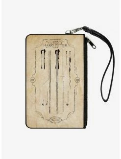 Budget 🧨 Harry Potter The Wand of Potter Anatomy Canvas Clutch Wallet ✨