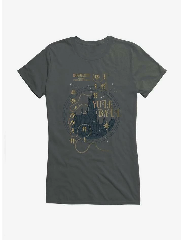 Deals ๐ Harry Potter Hogwarts Yule Ball Waltzing Feet ๐ง Girls T-Shirt โค๏ธ - Image 3