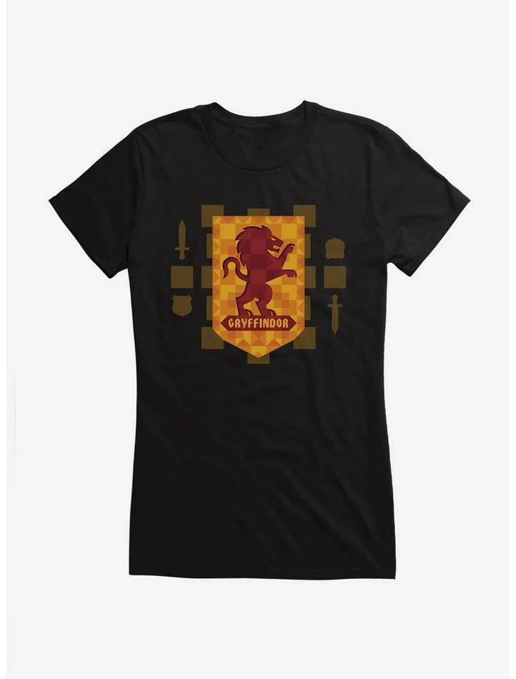 Deals ⌛ Harry Potter Gryffindor House Shield 👧 Girls T-Shirt 🥰 - Image 2