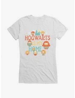 Hot Sale 🛒 Harry Potter Hogwarts Is My Home 👧 Girls T-Shirt ✔️