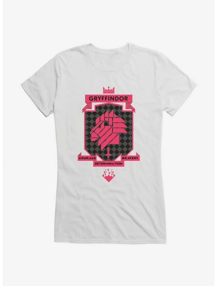 New โ๏ธ Harry Potter Gryffindor Red Shield Pixel Logo ๐ง Girls T-Shirt ๐ - Image 6