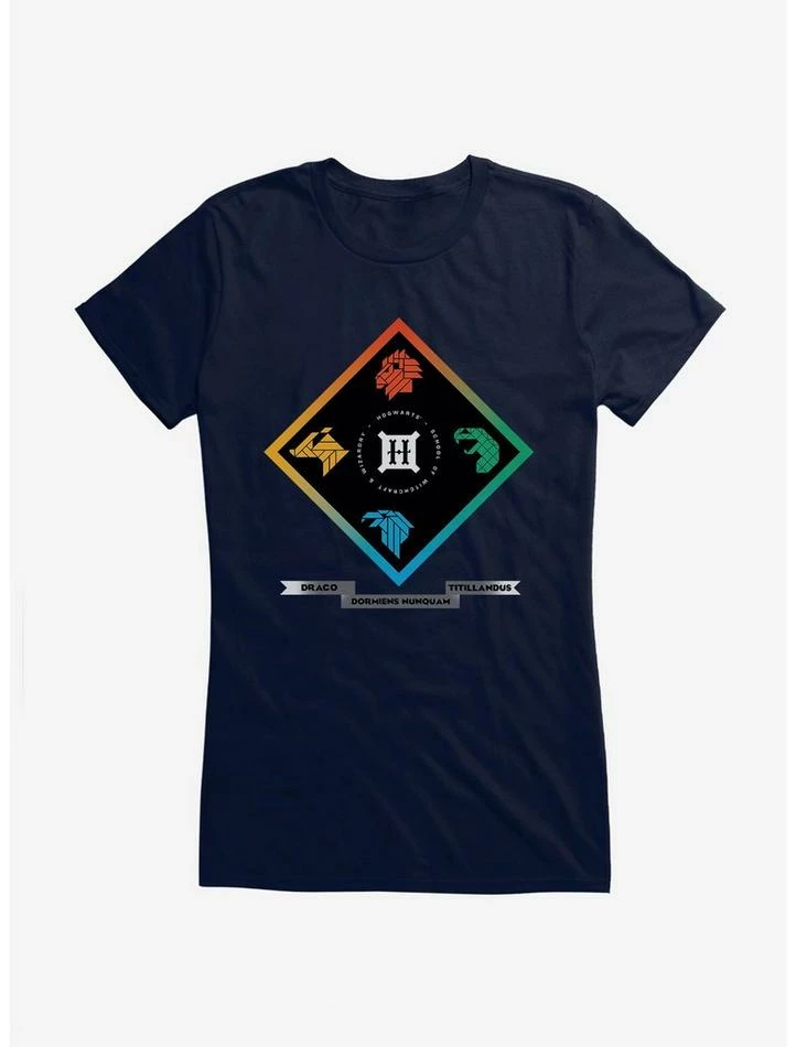 Discount β Harry Potter Hogwarts Houses Diamond Logo π§ Girls T-Shirt β¨ - Image 5