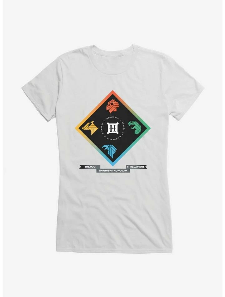 Discount β Harry Potter Hogwarts Houses Diamond Logo π§ Girls T-Shirt β¨ - Image 6