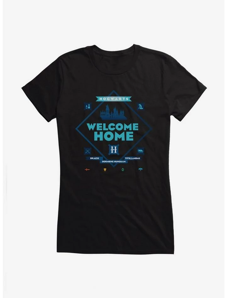 Coupon 👍 Harry Potter Hogwarts Welcome Home 👧 Girls T-Shirt 👍 - Image 2