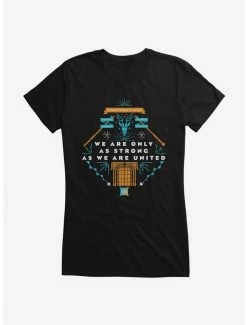 Flash Sale 👍 Harry Potter We Are Only As Strong As We Are United Dumbledore's Army Color Logo 👧 Girls T-Shirt ⭐