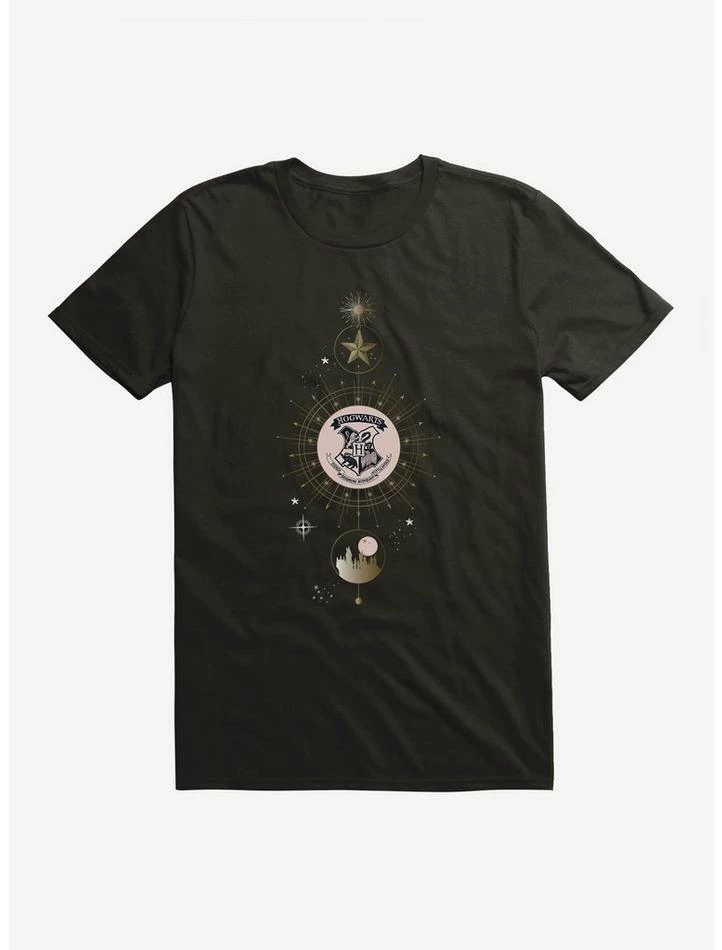 Deals โค๏ธ Harry Potter Hogwarts Black Shield ๐ Christmas T-Shirt โญ - Image 2