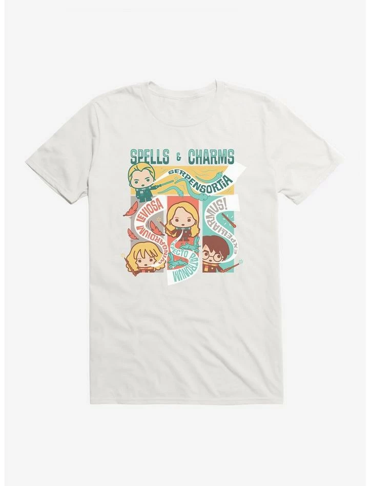 Cheapest 🛒 Harry Potter Comic Style Spells And Charms T-Shirt 🔔 - Image 6