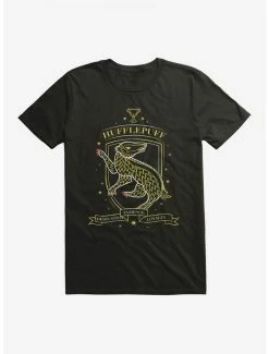 Best deal 💯 Hary Potter Hufflepuff Sketch Shield T-Shirt ✔️