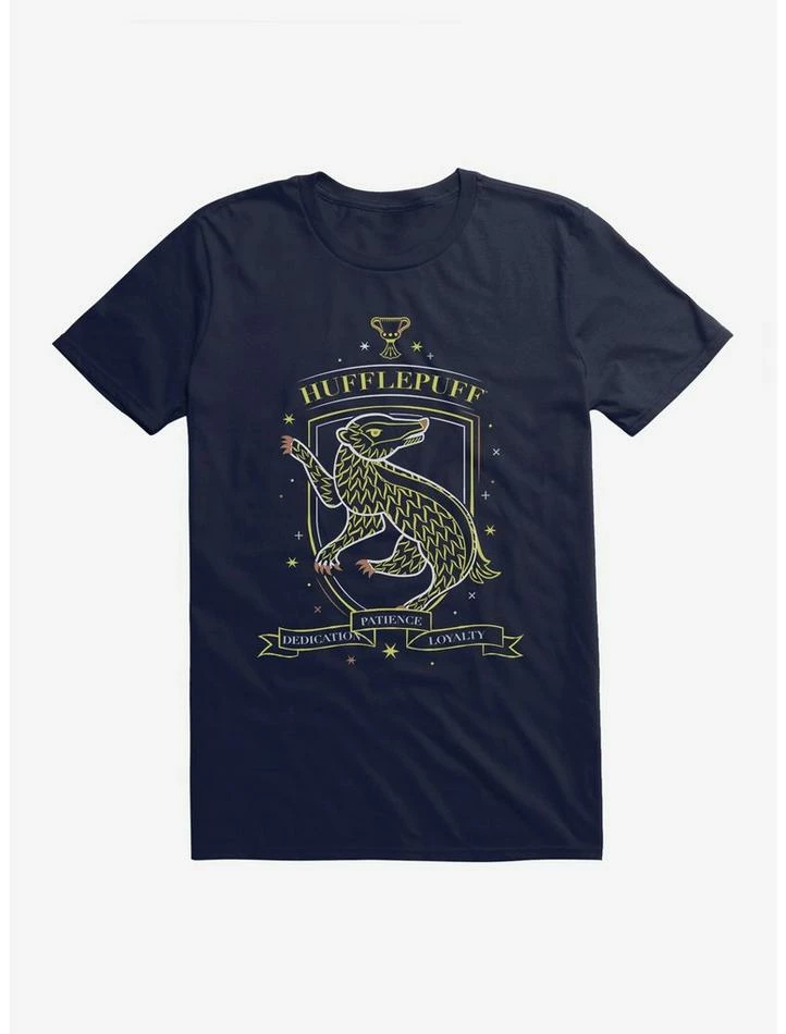 Best deal 💯 Hary Potter Hufflepuff Sketch Shield T-Shirt ✔️ - Image 3