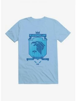 Hot Sale 🔥 Harry Potter Ravenclaw Blue Pixel Shield Logo T-Shirt 🎉