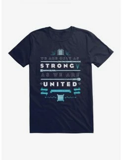 Hot Sale 🎁 Harry Potter We Are Only As Strong As We Are United Dumbledore's Army Blue Logo T-Shirt 🎉