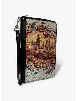 Budget ๐ Harry Potter Hogwarts Castle Floral Zip Around Wallet ๐