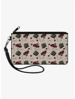 Discount ✔️ Harry Potter Hogwarts Express Knight Bus Canvas Clutch Wallet ⭐