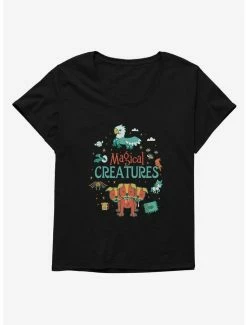 Budget 🔥 Harry Potter Magical Creatures 👧 Girls T-Shirt Plus Size 👏