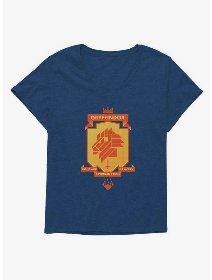 Best Sale ⌛ Harry Potter Gold Gryffindor Crest 👧 Girls T-Shirt Plus Size 🔥 - Image 4
