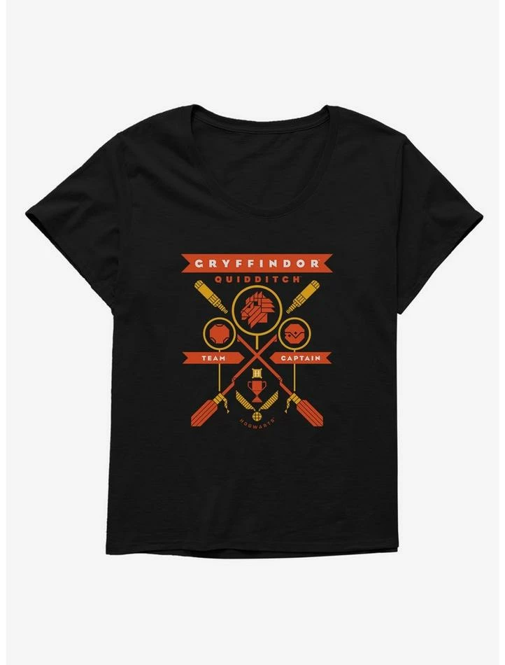 Buy 😍 Harry Potter Gryffindor Quidditch Team Captain 👧 Girls T-Shirt Plus Size ⭐ - Image 2