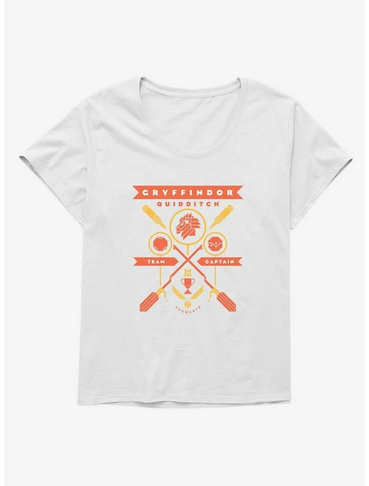 Buy 😍 Harry Potter Gryffindor Quidditch Team Captain 👧 Girls T-Shirt Plus Size ⭐ - Image 5