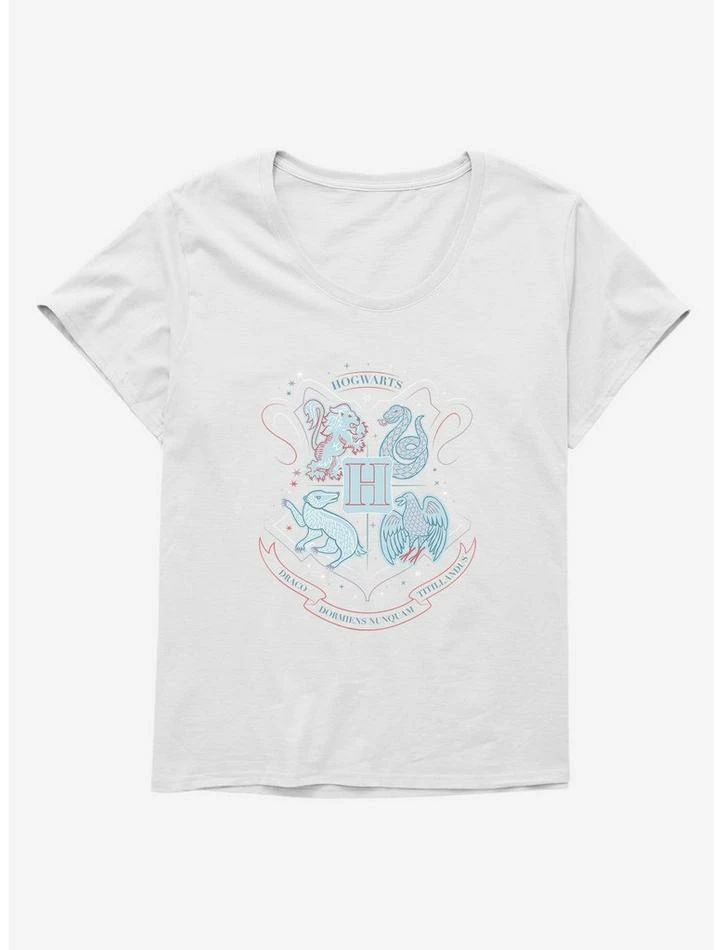 Cheapest ๐ Harry Potter Skecthed Hogwarts House Mascots ๐ง Girls T-Shirt Plus Size ๐ - Image 5