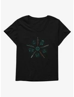 Hot Sale 🤩 Harry Potter Sketched Patronus 👧 Girls T-Shirt Plus Size 😉
