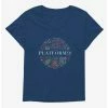 Top 10 👍 Harry Potter Sketched Platform 9 3/4 Icons 👧 Girls T-Shirt Plus Size 😍