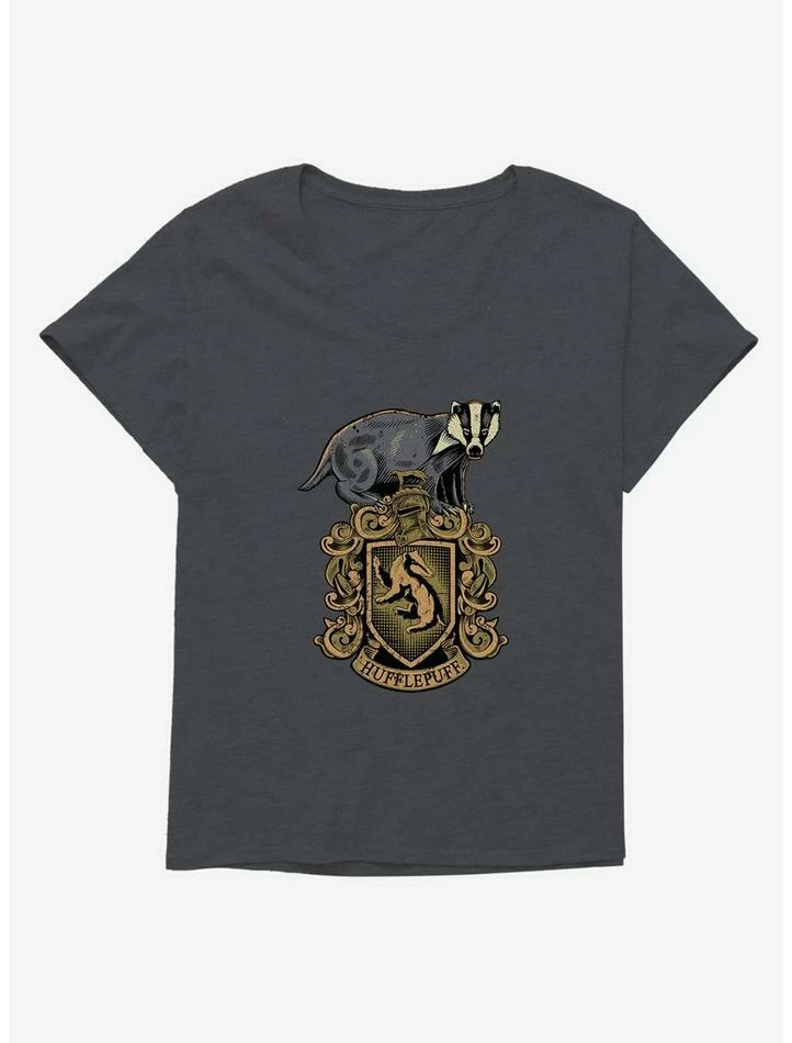 Best deal ๐ Harry Potter Hufflepuff Shield ๐ง Girls T-Shirt Plus Size ๐ - Image 3