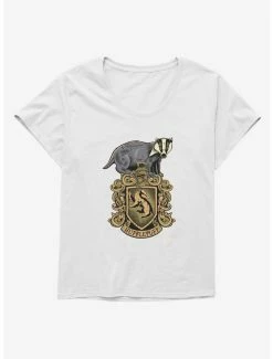 Best deal 🎁 Harry Potter Hufflepuff Shield 👧 Girls T-Shirt Plus Size 😉