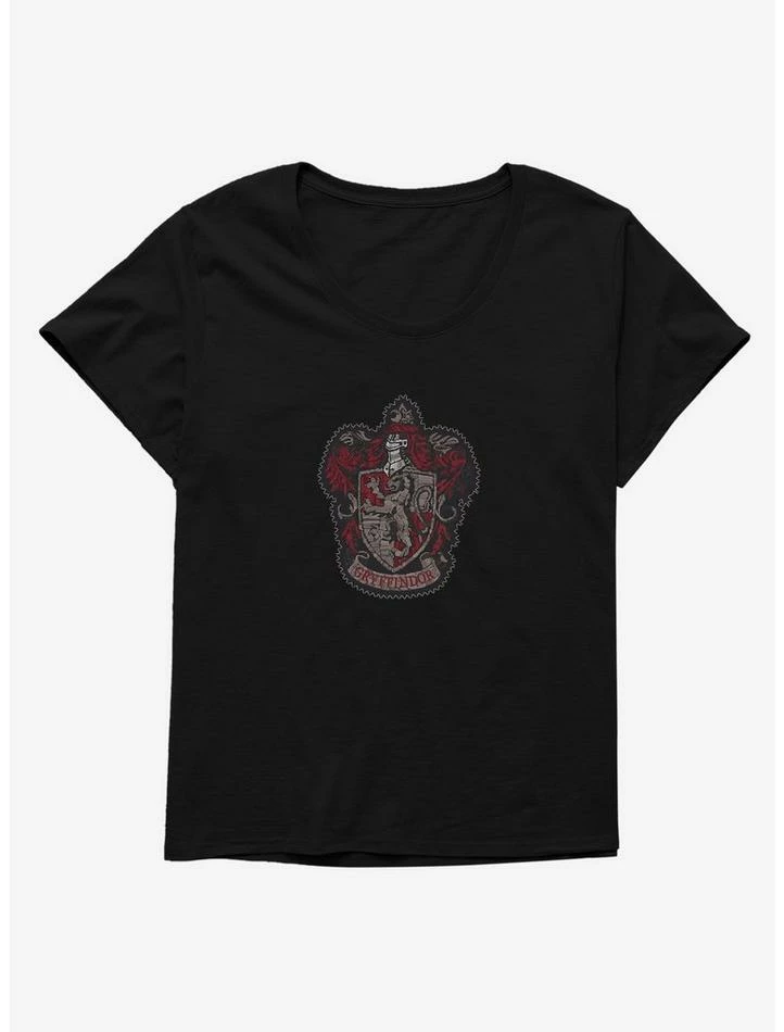 Cheapest ✔️ Harry Potter Gryffindor Patch 👧 Girls T-Shirt Plus Size 🌟 - Image 2