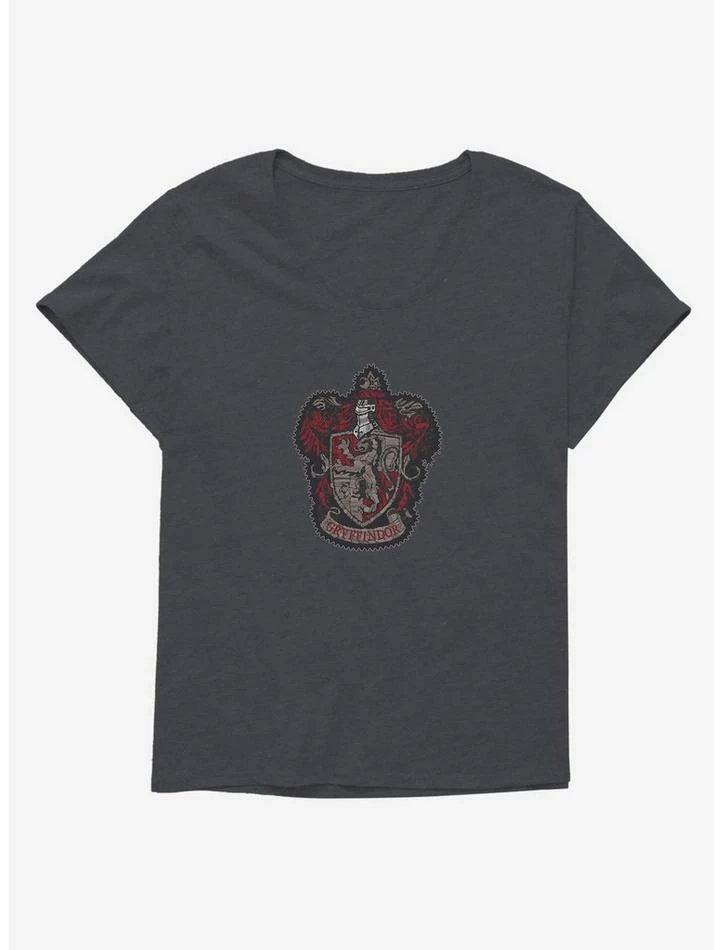 Cheapest ✔️ Harry Potter Gryffindor Patch 👧 Girls T-Shirt Plus Size 🌟 - Image 3