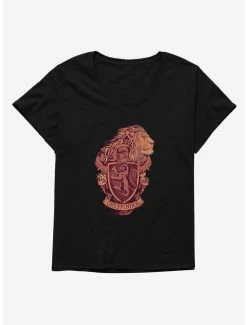 Flash Sale 👍 Harry Potter Gryffindor Shield 👧 Girls T-Shirt Plus Size 🎉