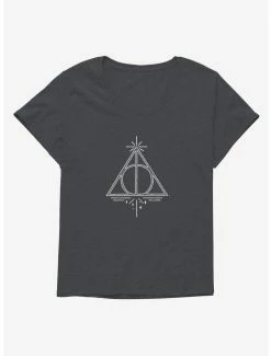 Best deal 🤩 Harry Potter Deathly Hallows Symbol 👧 Girls T-Shirt Plus Size ✨