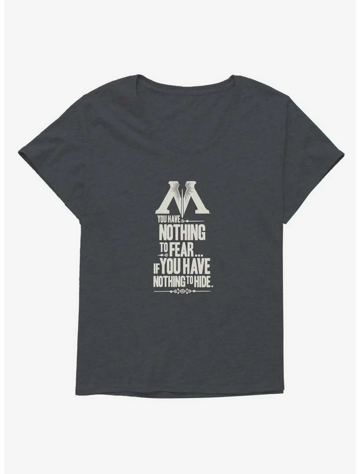 Hot Sale 😀 Harry Potter Nothing To Fear Nothing To Hide 👧 Girls T-Shirt Plus Size 🔔 - Image 3