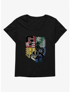 Deals 💯 Harry Potter Hogwarts Houses 👧 Girls T-Shirt Plus Size 🧨
