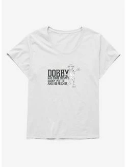 Brand new 😍 Harry Potter Dobby Has Come To Save 👧 Girls T-Shirt Plus Size 🔔