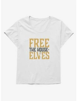 Hot Sale 👍 Harry Potter Free The House-Elves 👧 Girls T-Shirt Plus Size 🔔