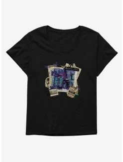 Budget ๐ Harry Potter Knockturn Alley Scrapbook ๐ง Girls T-Shirt Plus Size ๐