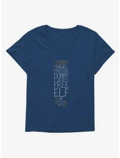 Cheapest 🌟 Harry Potter Dobby Has No Master 👧 Girls T-Shirt Plus Size 😉