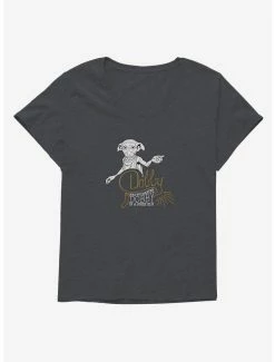 Best Pirce 💯 Harry Potter Dobby Is A Free Elf 👧 Girls T-Shirt Plus Size 🔥